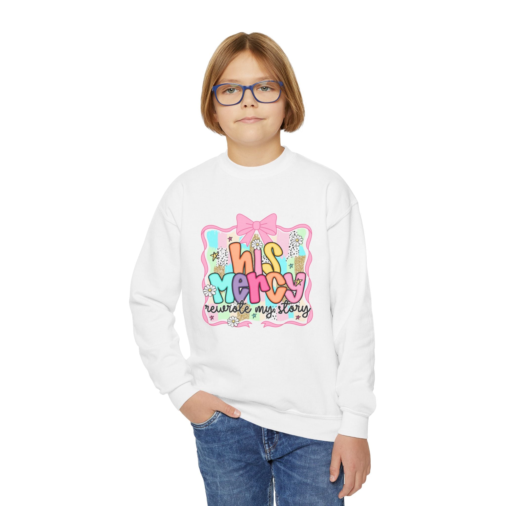 Buy His Mercy Restores My Soul Kids Sweatshirt