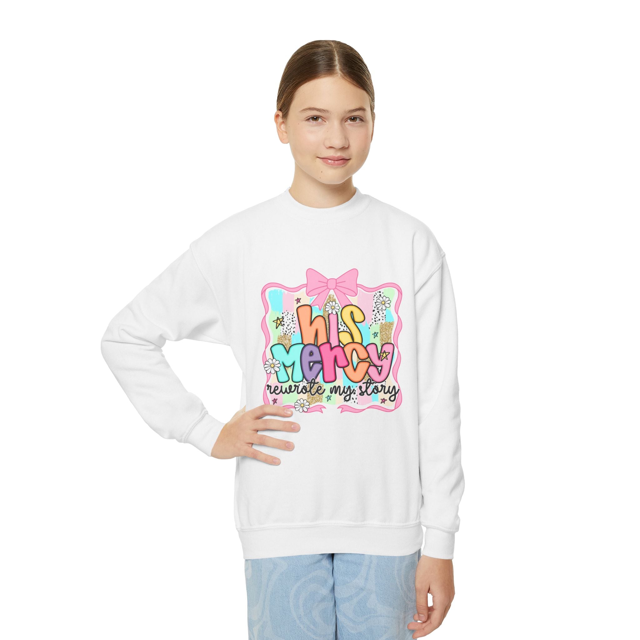 Buy His Mercy Restores My Soul Kids Sweatshirt